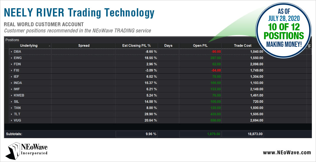 NEoWave Trading Positions